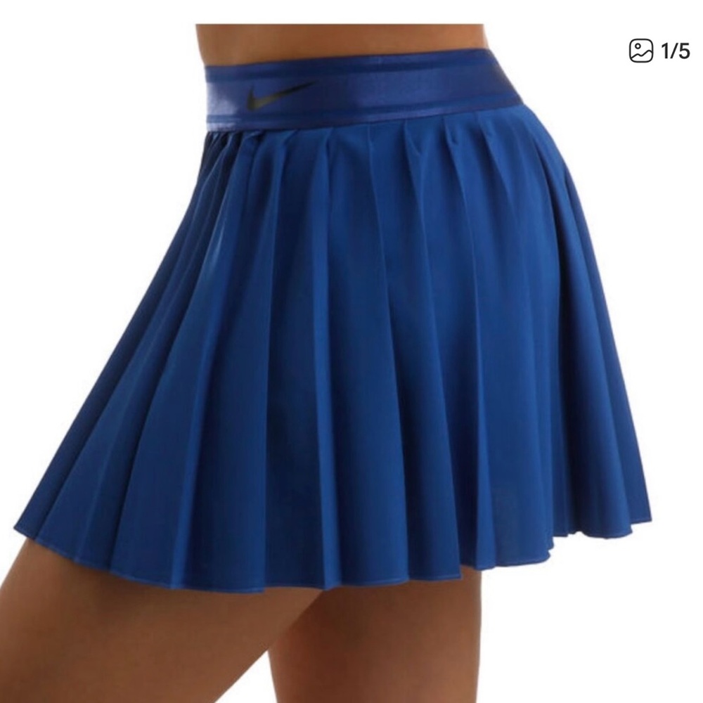 Nike Court Pleated Royal Blue Tennis Skirt